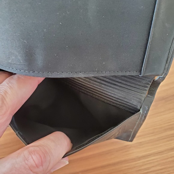 Dope Satin Cowhide Passport Cover Wallet Unisex Black Travel Organizer - Picture 2 of 7